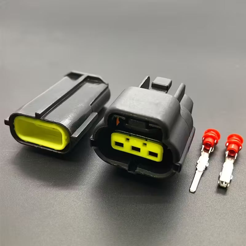 AMP1.8 Automotive 3Pin Waterproof Connector | Male & Female (10006161) - Electromann SA