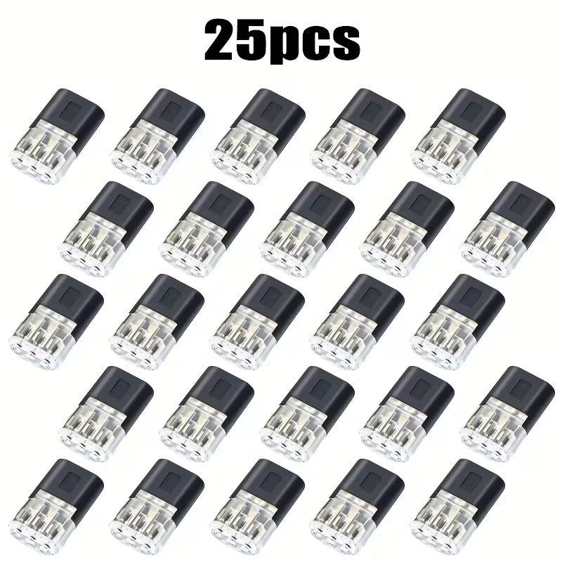 25pcs Universal Quick-Connect Terminals with 3 Pins (10000253) - Electromann SA