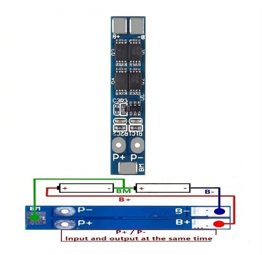 2S 7.4V 8A Peak Yamanje 15A 18650 Lithium Battery Protection Board