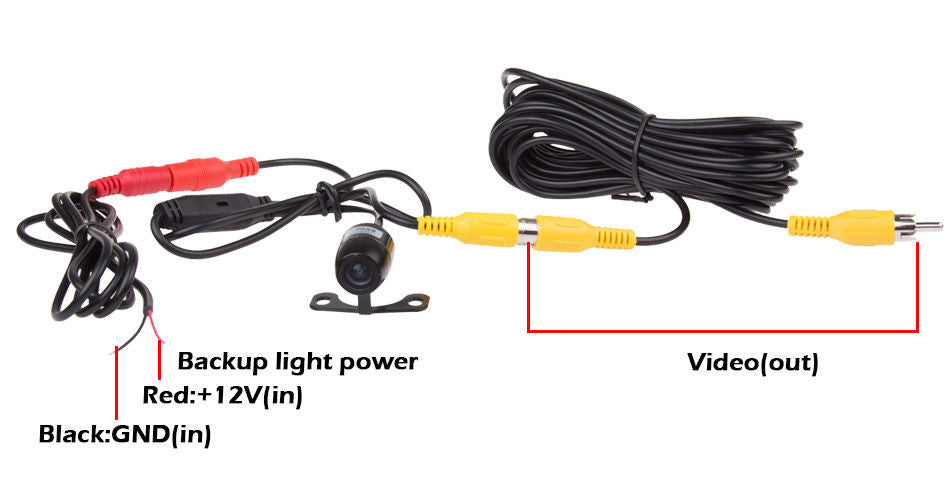 Mini Color Rearview Camera - Clear Video Footage and Enhanced Visibility for Safer Driving - Electromann SA