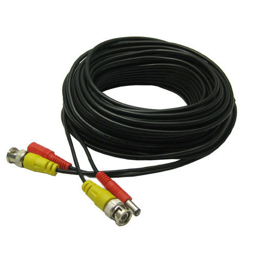 Get the 2 in 1 CCTV Cable 40m for Seamless Security Camera Connectivity and Power Supply - Electromann SA