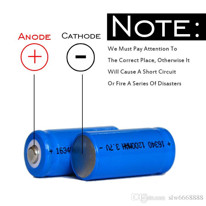 3.7V 1200mAh 16340 Re-chargeable Li-ion Battery - Long-Lasting Power for Electronics - Electromann SA