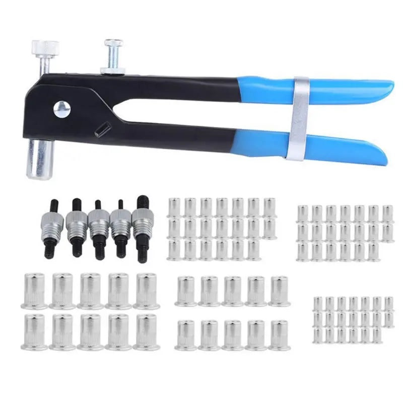 86Pcs Aluminum Alloy M3-M8 Blind Rivet Nut Tool - Electromann SA