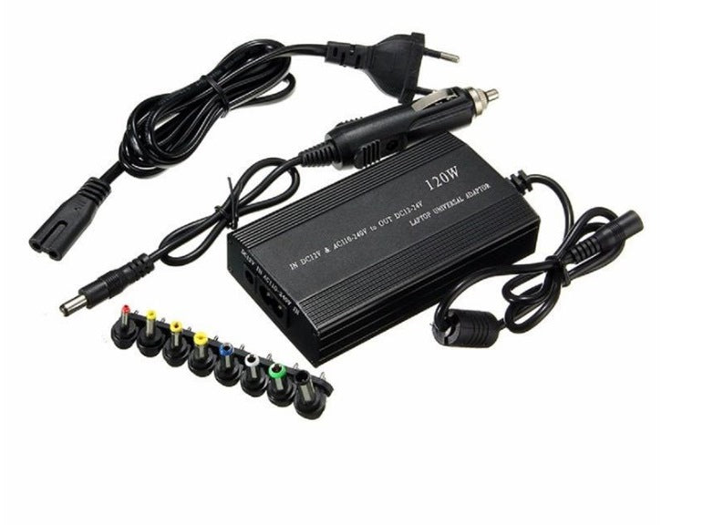 120W Universal Laptop DC Car Charger Kit - Electromann SA