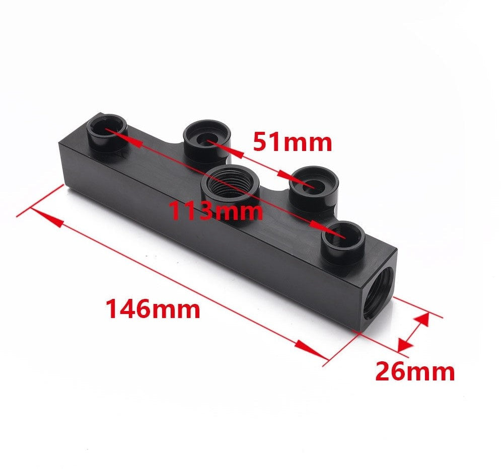 Top Feed Fuel Rails Billet Aluminum For Subaru WRX and STI - Electromann SA