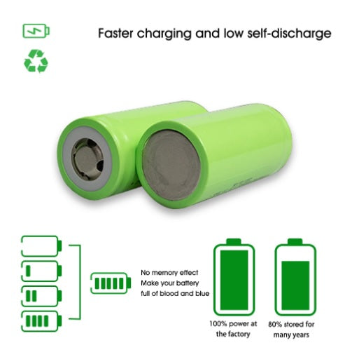 New LiFePO4 32700 6000mah 3.2v Rechargeable Lithium Cells - Electromann SA