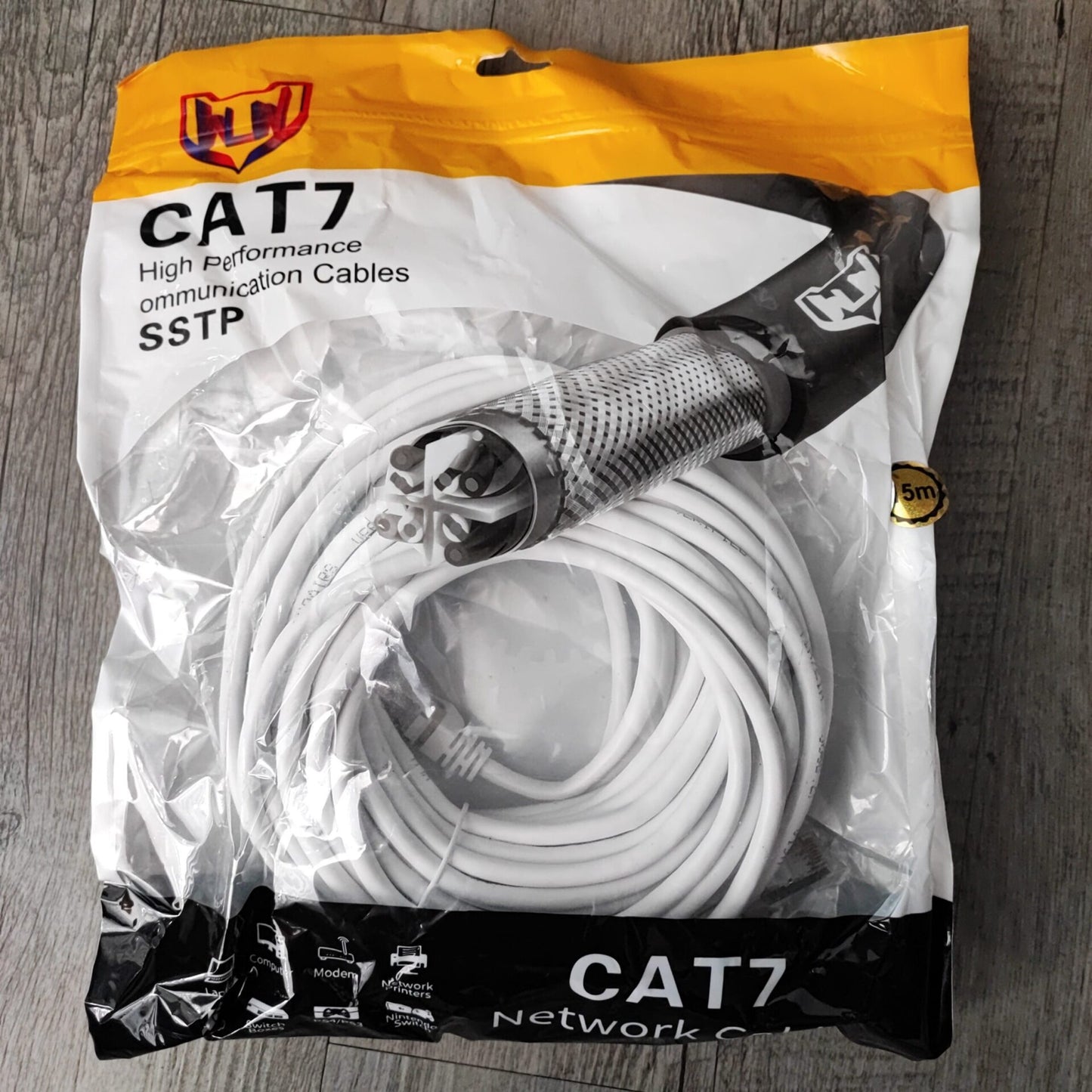 Buy 15m Cat7 SSTP Network Cable for High-Speed and Reliable Network Connections (10005872) - Electromann SA