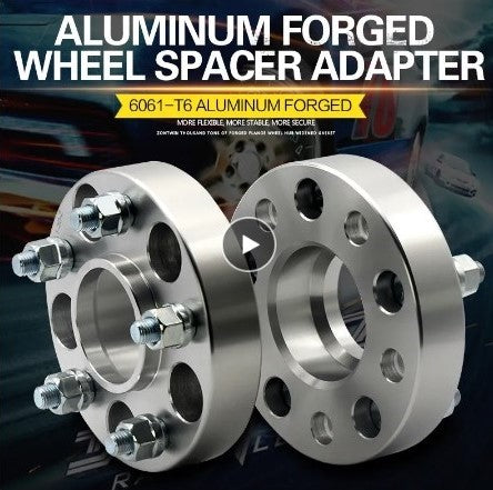 2Pieces 20mm Silver Wheel Spacer Adapter 5x100 56.1mm- Enhance Performance and Appearance - Electromann SA