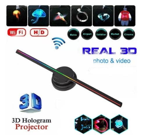 45cm HD Edition Wifi Holographic 3D Fan with Mobile App Control - Electromann SA