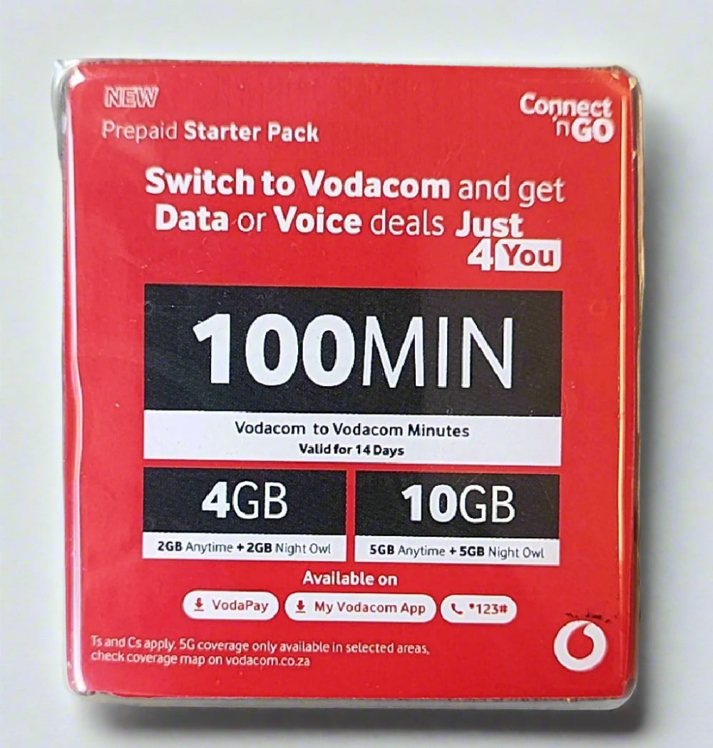 Vodacom Prepaid Data Sim Card for Live Tracking Web Based GPS Trackers - Electromann SA