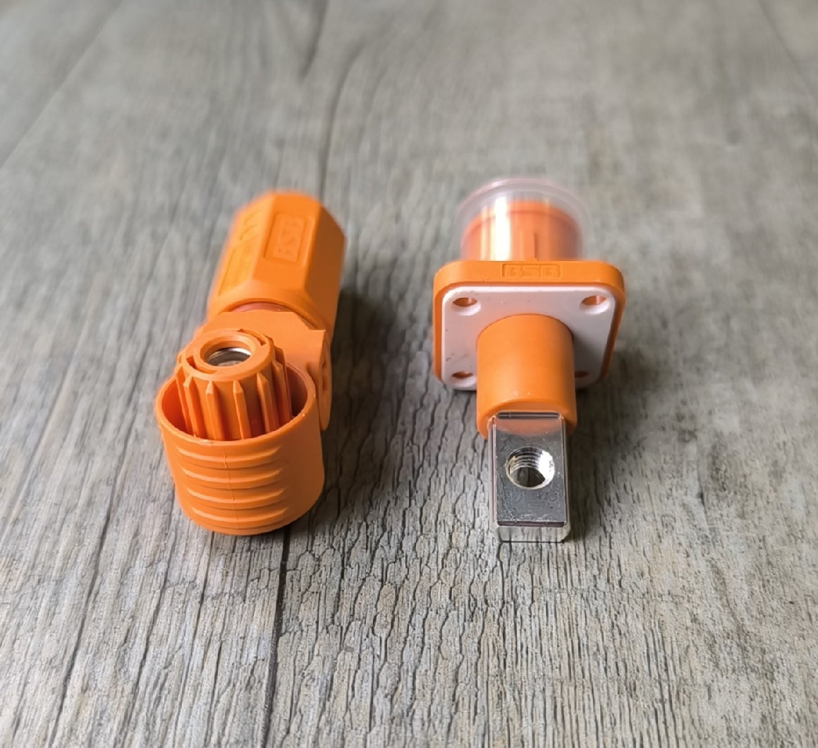 35mm DC Battery Cable Connector Kit - Red - Electromann SA