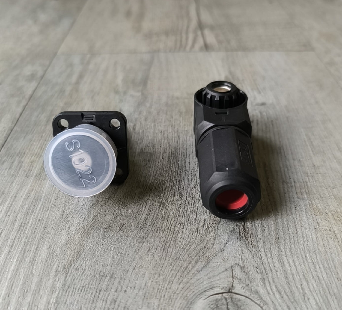 25mm DC Battery Cable Connector Kit - BLACK - Electromann SA