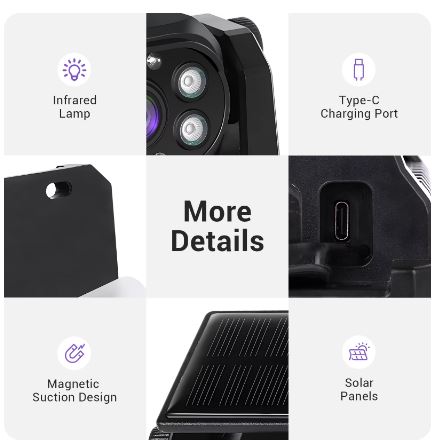 Podofo Wireless WiFi Reversing Rear View Waterproof Infrared Night Vision Camera for Trucks, Trailers, Caravans etc - Electromann SA