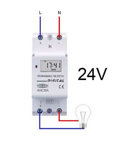 Din Rail 7-Day Programmable Digital Time Switch Relay Timer - Electromann SA