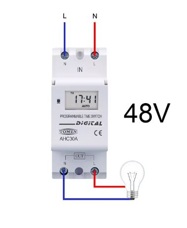 Din Rail Weekly 7-Day Programmable Digital Timer Switch Relay - Electromann SA