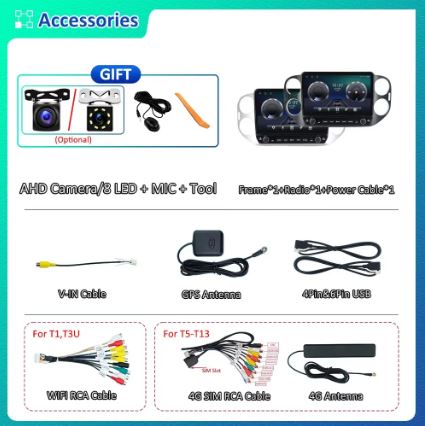 iCreative IPS 4G+64G Android 10 Car Radio Multimedia Player For VW Tiguan NF 2006 - 2016 - Electromann SA