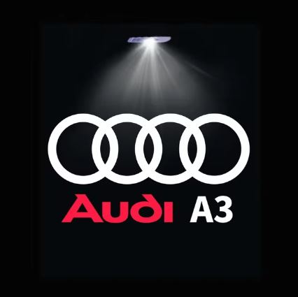 1Pc Car Door LED Logo Welcome Light for Audi A3 - Electromann SA
