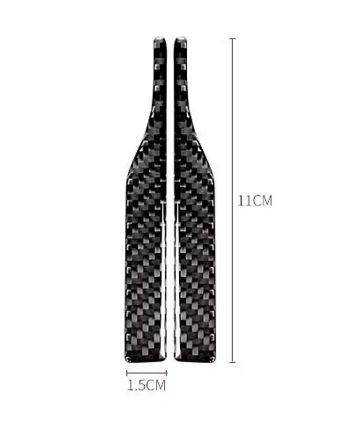 2pcs Carbon Fiber Look Rear View Mirror Gel Sticker for Audi Vehicles - Electromann SA