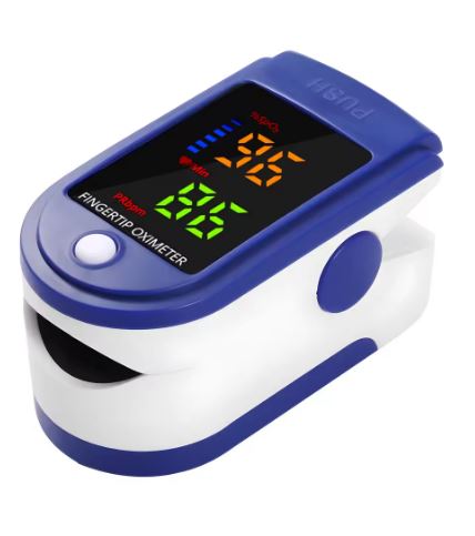 LK87 Portable Fingertip Oximeter - Pulse - Blood Oxygen Saturation Monitor with Lcd Monitor - Electromann SA