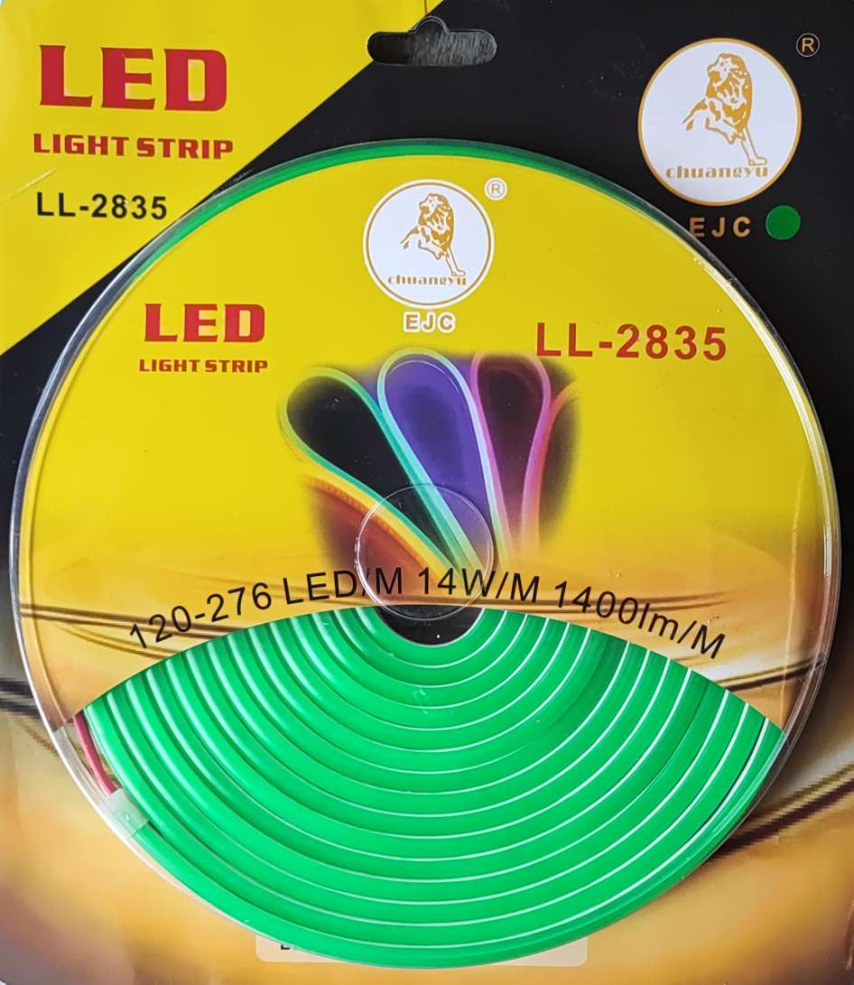 EJC 5m Neon Flexible 600 x 2835 Led Chip LED Weatherproof Light Strip Kit - Electromann SA