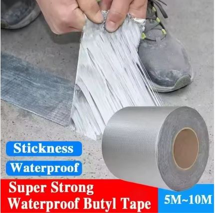 2.5 Meter High Temperature Resistant Waterproof Aluminum Butyl Tape (10007705) - Electromann SA
