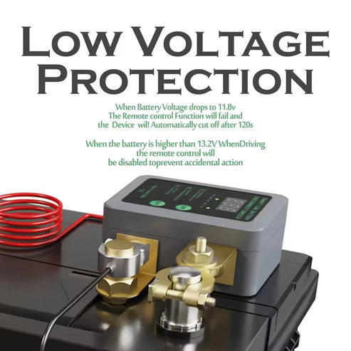 Automatic 12V DC Battery Disconnect On/Off Switch (10008123) - Electromann SA