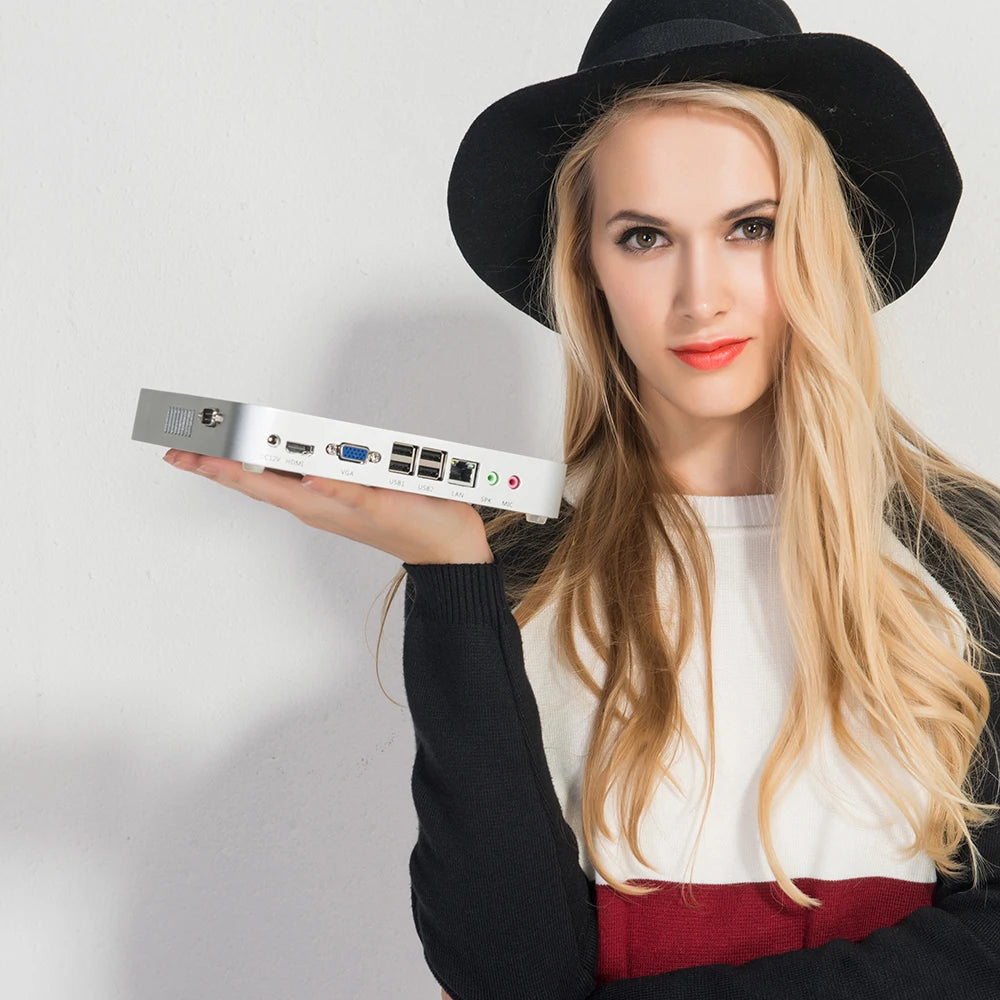 Mini PC Intel Celeron N5095 HDMI VGA Display WiFi Gigabit Ethernet 6xUSB HTPC Thin Client Windows Linux (10007469) - Electromann SA