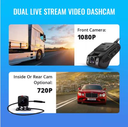 JIMIMAX 4G Wifi Live Video and GPS Tracking Dash Camera - Electromann SA
