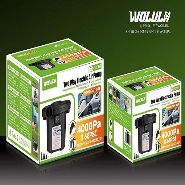 WOLULU AS-50964 Two-Way Electric Air Pump - Electromann SA
