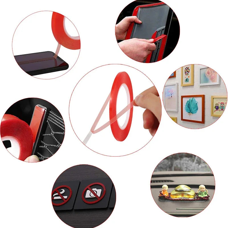 5m Double Sided Heat Resistant High Adhesion Adhesive Tape - Electromann SA