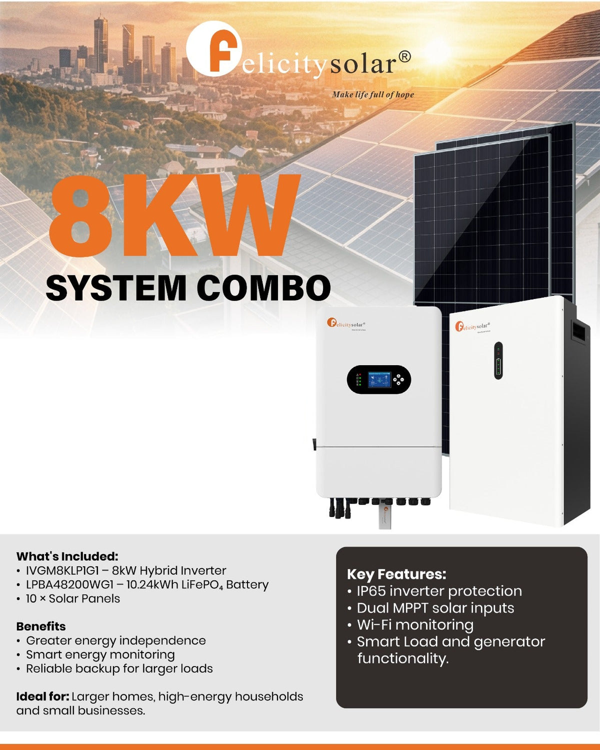 ILANGA 6.2KW Igridi Eboshwe 48v Pure Sine Wave Hybrid I-Solar Inverter - Ukuguqulwa Okuphumelelayo Kwe-Solar Energy