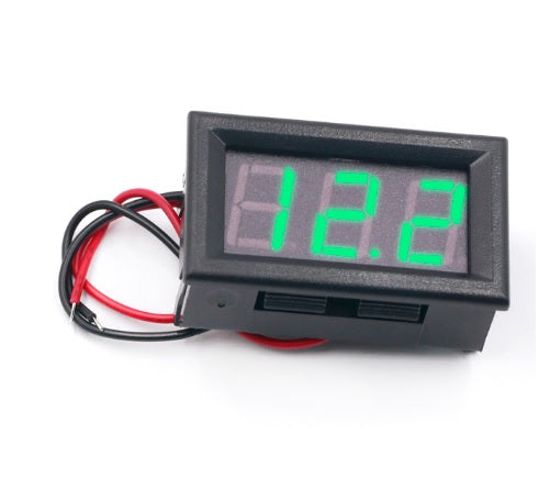 4.5 to 30v 0.56 Inch Mini Green LED Display Panel Voltage Meter