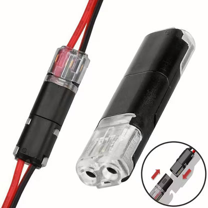 2Pc 2 Pin Waterproof Electrical Snap Connector Set - Electromann SA