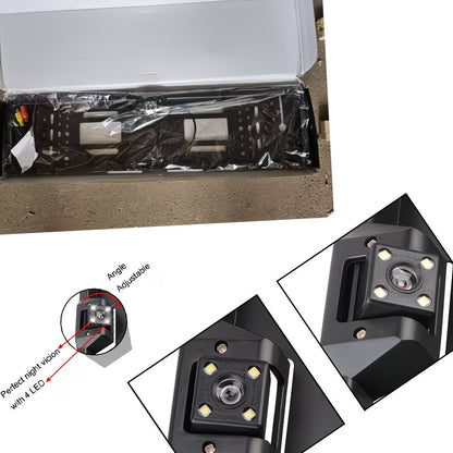 Car Rear View Camera EU European License Plate Frame Waterproof Night Vision LED light (10005069) - Electromann SA