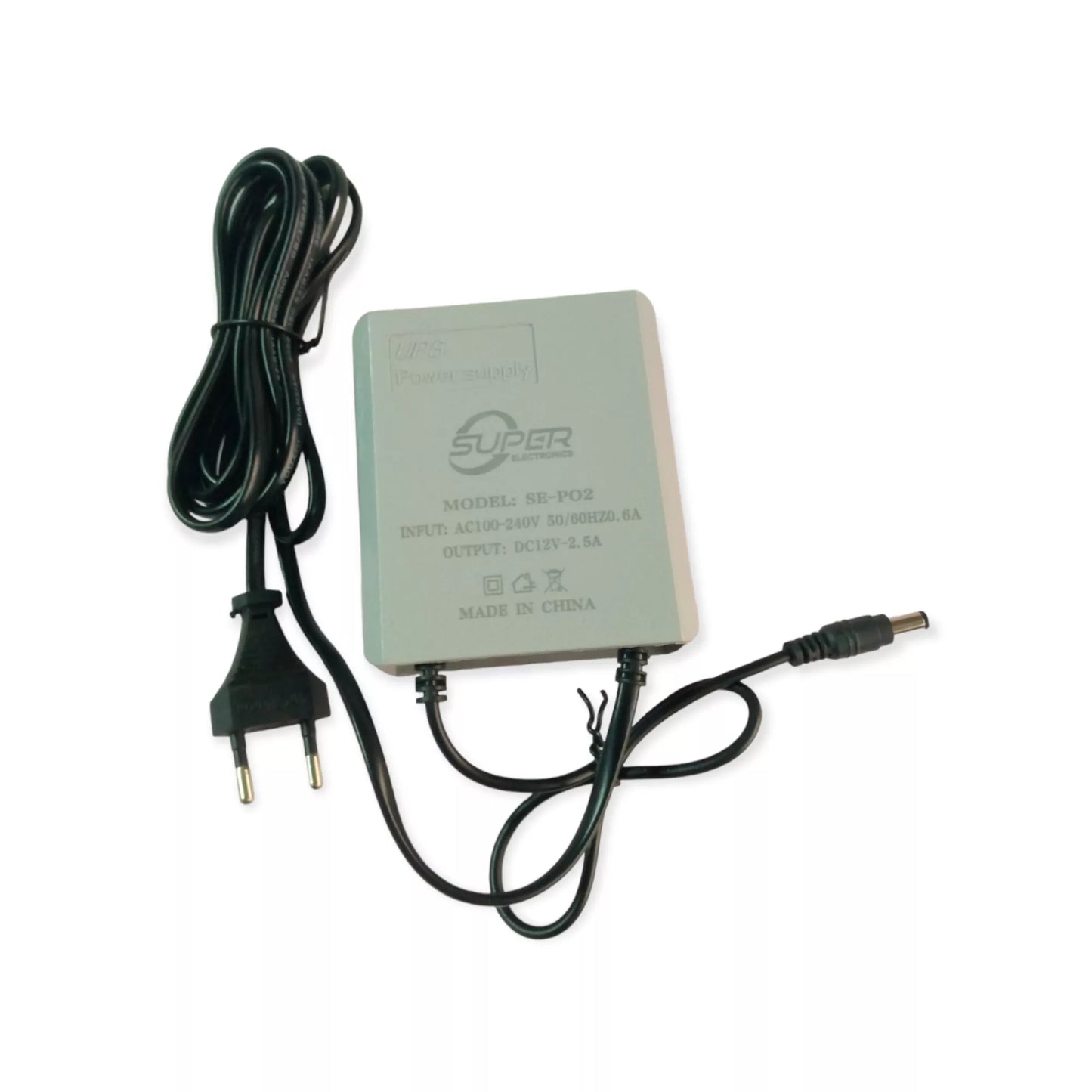 SE-P02 12v UPS Power Supply with 3600MAH Lithium Built In Battery (10007777) - Electromann SA
