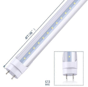 T8 4Ft 18w LED Tube - Energy-Efficient Clear Lens 6500K Lighting Solution