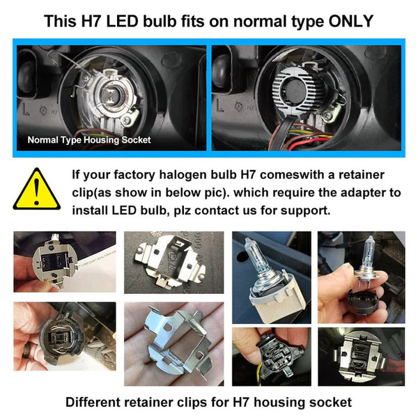 Novsight N61 General Series H7 60W 13000LM 6500K White Car Headlight LED Kit - Upgrade Your Vehicle's Lighting