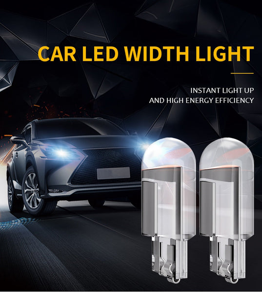 W5W/T10 COB Glass Car LED Light Bulb