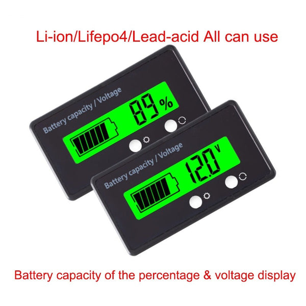 5-72V LCD Lithium Lead Acid Battery Indicator