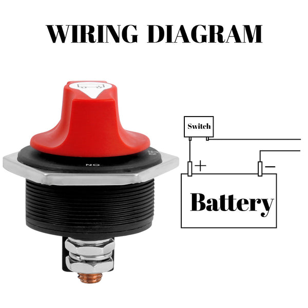 100Amp Car Battery Rotary Switch Disconnect