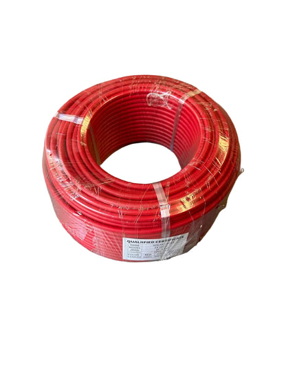 10mm Solar Aluminum Flexible Power Wire - RED - Electromann SA