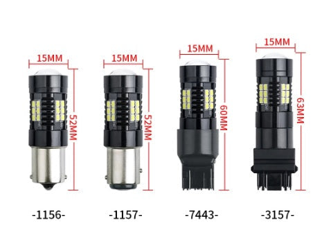 1157 BAY15S/P21W Double Contact 21x 3030 SMD 12V Car Led Bulb