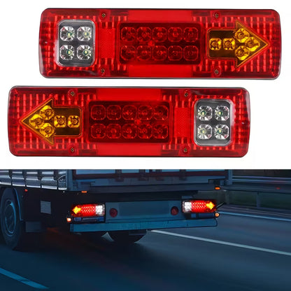 2pcs 12v-24v High Brightness Car and Truck LED Tail Light Set (10000799) - Electromann SA
