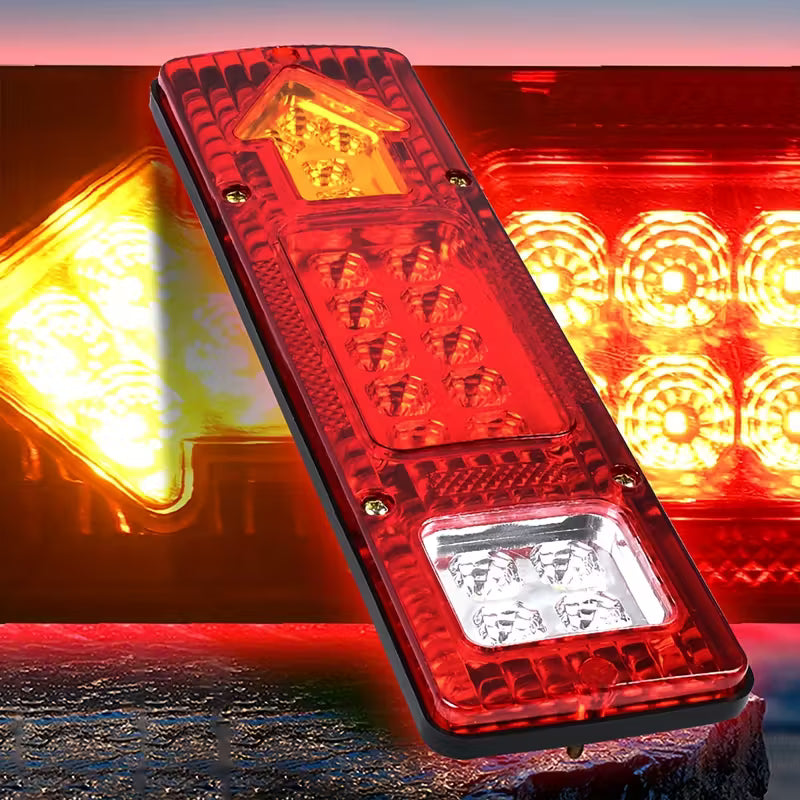 2pcs 12v-24v High Brightness Car and Truck LED Tail Light Set (10000799) - Electromann SA