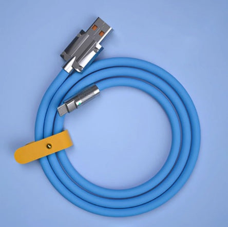 1 Meter 120W 6A Super Fast Charge Type-C Liquid Silicone Cable