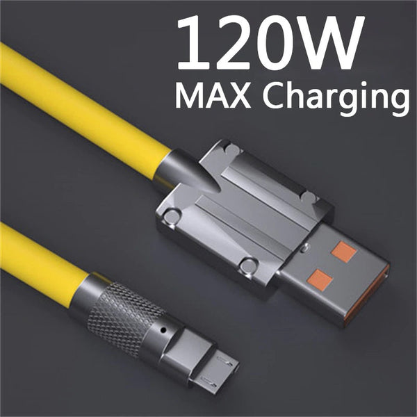 1 Meter 120W 6A Super Fast Charge iPhone Liquid Silicone Cable