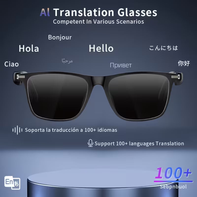 Smart Glasses with Wireless HIFI Headphones, Dual Speaker, Touch Control (10007858)