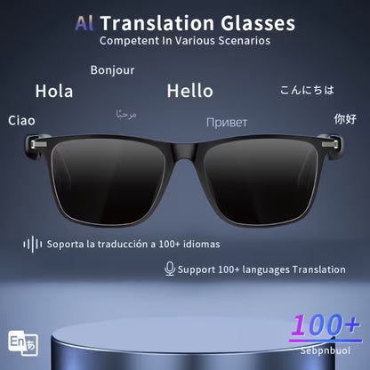 Smart Glasses with Wireless HIFI Headphones, Dual Speaker, Touch Control (10007858)