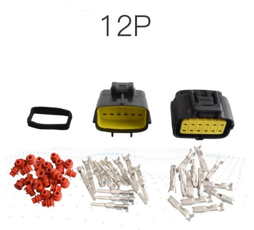 12Pin Waterproof Electrical Connector Plug Set - Reliable and Durable Solution for Secure Connections