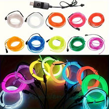 12pcs of 1-Meter Long EL Glowing Wire Suitable for Decorative Lighting (10002913) - Electromann SA